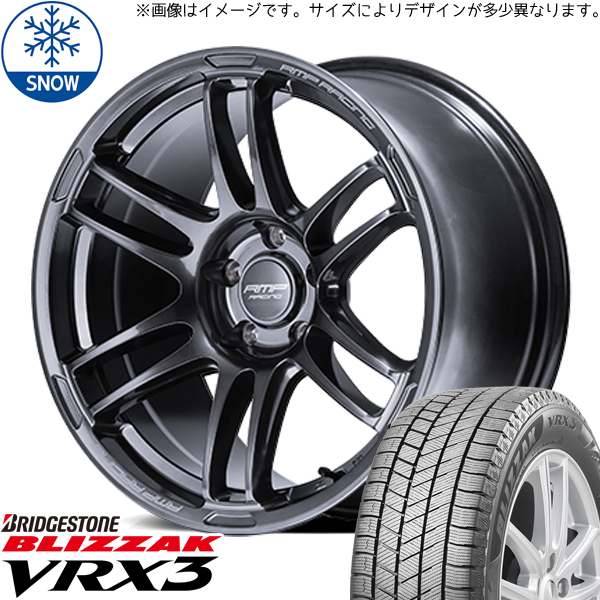 新品 シャトル 195/50R16 BS BLIZZAK VRX3 RMP RACING R26 16インチ 6.0J +50 4/100 スタッドレス タイヤ ホイール セット 4本_画像1