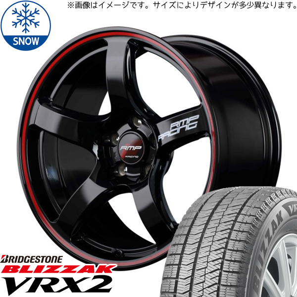 新品 スバル エクシーガ 215/50R17 BS BLIZZAK VRX2 RMP RACING R50 17インチ 7.0J +47 5/100 スタッドレス タイヤ ホイール セット 4本_画像1