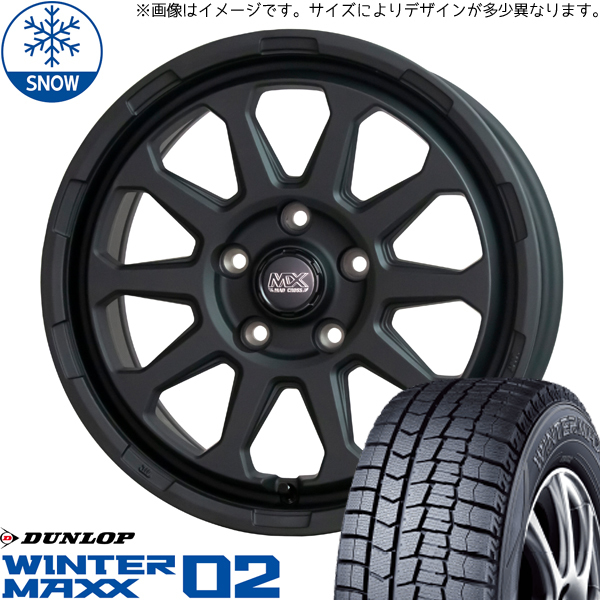 新品 パジェロミニ キックス 195/65R16 16インチ ダンロップ WM02 MADCROSS RANGER スタッドレス タイヤ ホイール セット 4本_画像1