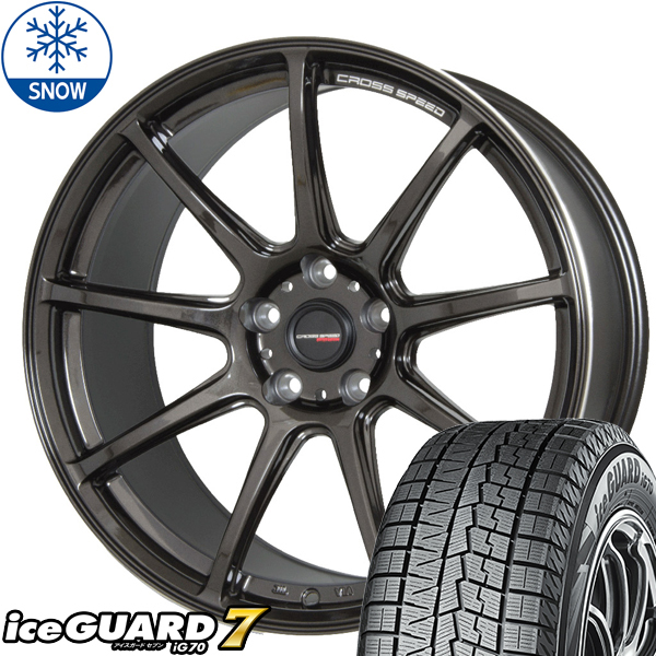 新品 スイフトスポーツ 195/45R17 Y/H IG70 クロススピード RS9 17インチ 7.0J +48 5/114.3 スタッドレス タイヤ ホイール セット 4本_画像1