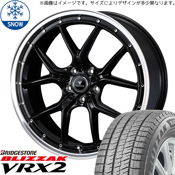 新品 アウトランダー デリカ 225/55R18 BS BLIZZAK VRX2 S1 18インチ 7.5J +38 5/114.3 スタッドレス タイヤ ホイール セット 4本_画像1