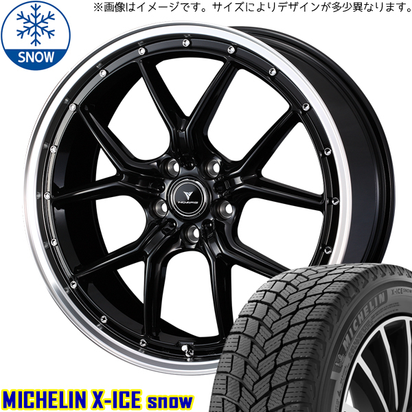 新品 アルファード ハリアー 245/45R19 MICHELIN X-ICE SNOW S1 19インチ 8.0J +35 5/114.3 スタッドレス タイヤ ホイール セット 4本_画像1