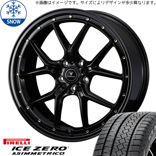 新品 アルファード 245/40R19 ピレリ アイスゼロ アセット S1 19インチ 8.0J +45 5/114.3 スタッドレス タイヤ ホイール セット 4本_画像1