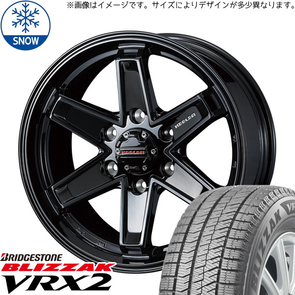 新品 ハリアー RAV4 225/65R17 17インチ ブリヂストン ブリザック VRX2 WEDS KEELER TACTICS スタッドレス タイヤ ホイール セット 4本_画像1