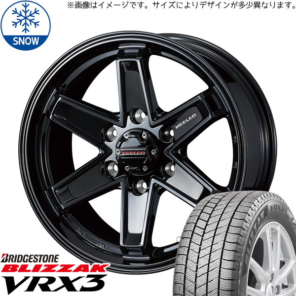 新品 プリウスα ノア ヴォクシー 205/55R17 17インチ BS BLIZZAK VRX3 WEDS KEELER TACTICS スタッドレス タイヤ ホイール セット 4本