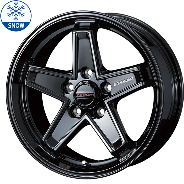 新品 プリウスα 215/50R17 17インチ グッドイヤー アイスナビ 8 WEDS KEELER TACTICS スタッドレス タイヤ ホイール セット 4本_画像2