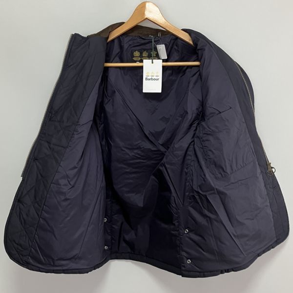 新品未使用・Barbour・QUILTED LUTZ SL・サイズM・NAVY・バブアー・ビデイル・英国王室御用達・レアモデル_画像6