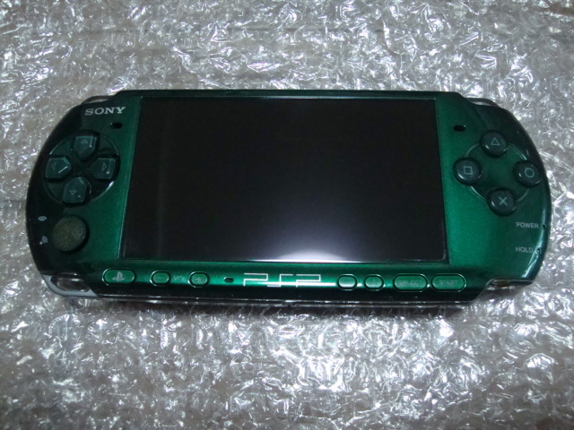 ★ 送料無料 SONY PSP プレイステーション・ポータブル スピリティッド・グリーン PSP-3000 レアカラー ★ _画像1