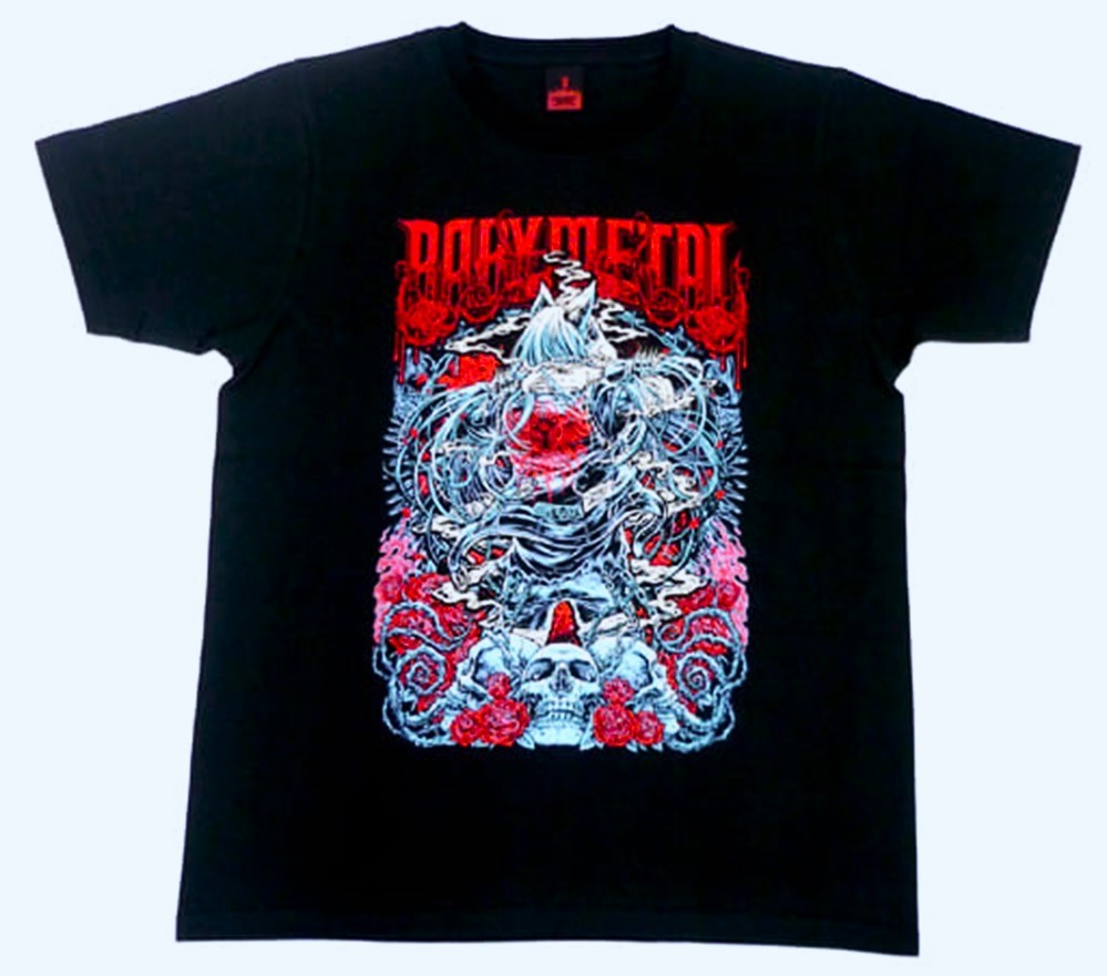 TY11//ベビーメタル BABYMETAL CALIFORNIA METAL FOX TURN BACK ver.TEE Tシャツ Lサイズ_イメージ