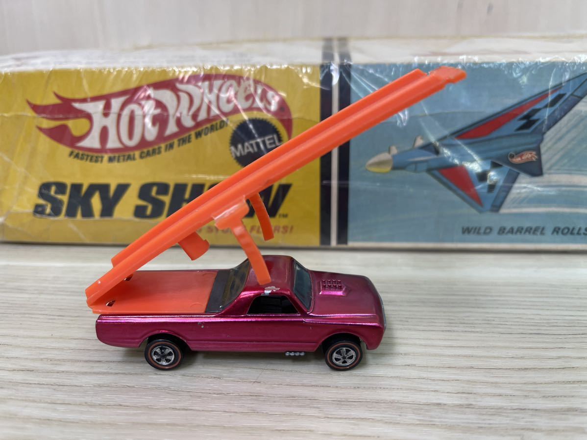 当時物 Mattel マテル　Hot Wheels ホットウィール レッドライン SKY SHOW SET スカイショー　CUSTOM FLEETSIDE 1970年発売_画像2