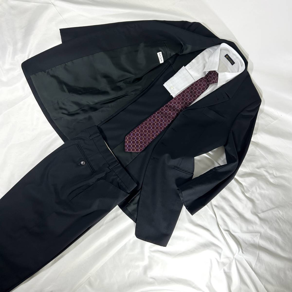 【希少】ポールスミス ロンドン『紳士の品格』Paul Smith LONDON スーツ セットアップ テーラードジャケット ブラック Mサイズ ウール_画像2