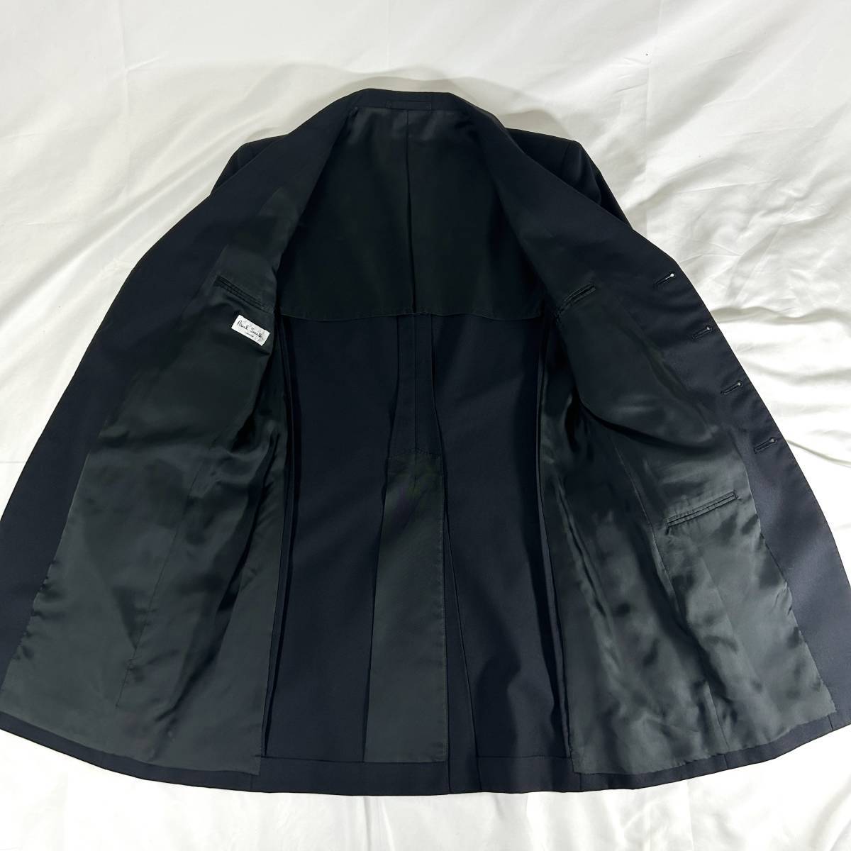 【希少】ポールスミス ロンドン『紳士の品格』Paul Smith LONDON スーツ セットアップ テーラードジャケット ブラック Mサイズ ウール_画像4