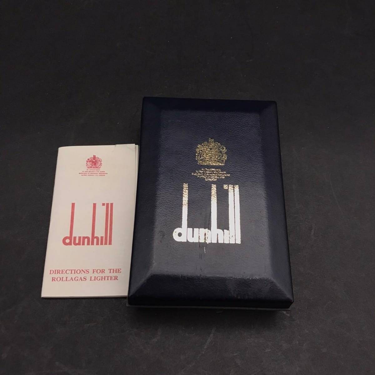 ER1026-5-4 ダンヒル ライター ゴールド dunhill US.RE24163 ガスライター ゴールド色 専用ケース付 動作未確認 現状品 60サイズ_画像2