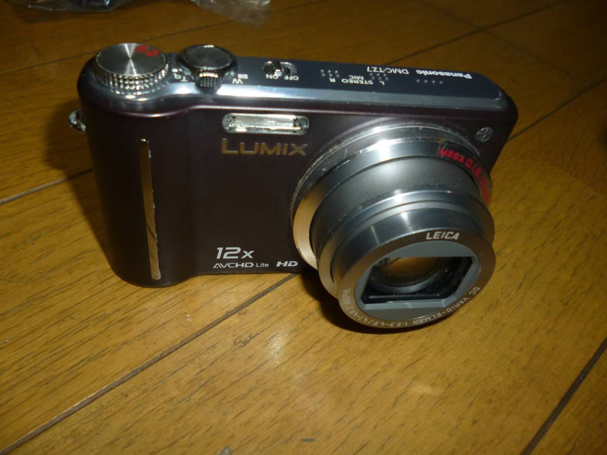Panasonic LUMIX DMC-TZ7 （ブラウン）デジタルカメラ バッテリー 充電器 取説 付属品等付き【動作確認済み】_画像5