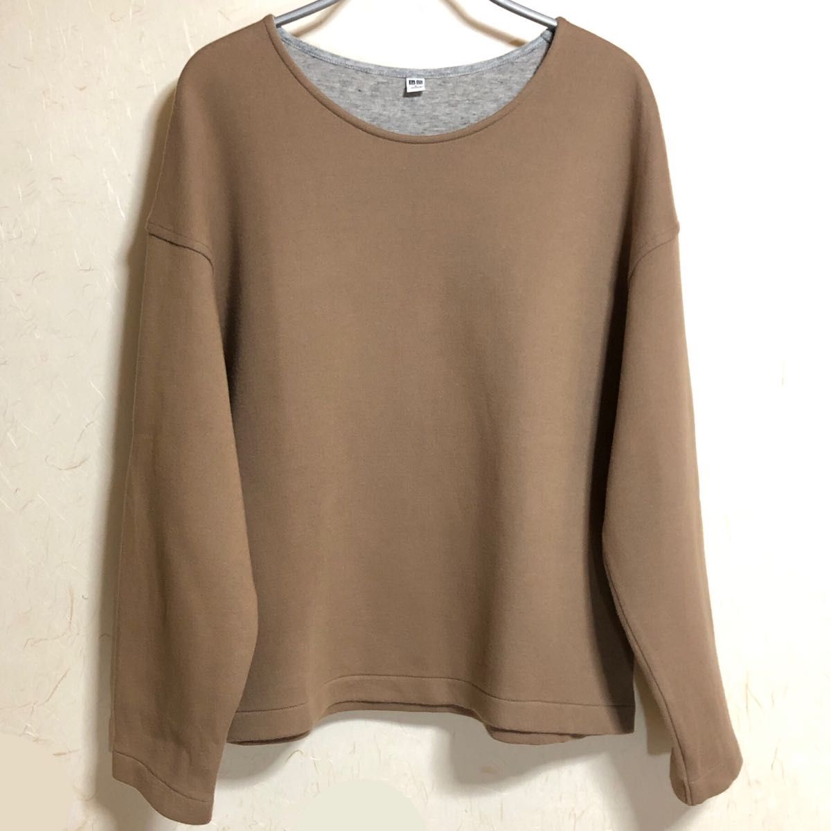 ユニクロ UNIQLO ダブルフェイスプルオーバー カットソー トレーナー