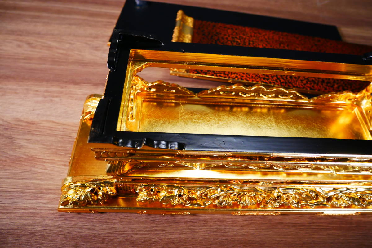 まごころ堂 中古美品 最高級裏金木製本金箔 前卓 大谷派(D-5 まごころ堂 中古美品 最高級裏金木製本金箔 前卓 大谷派(D-5