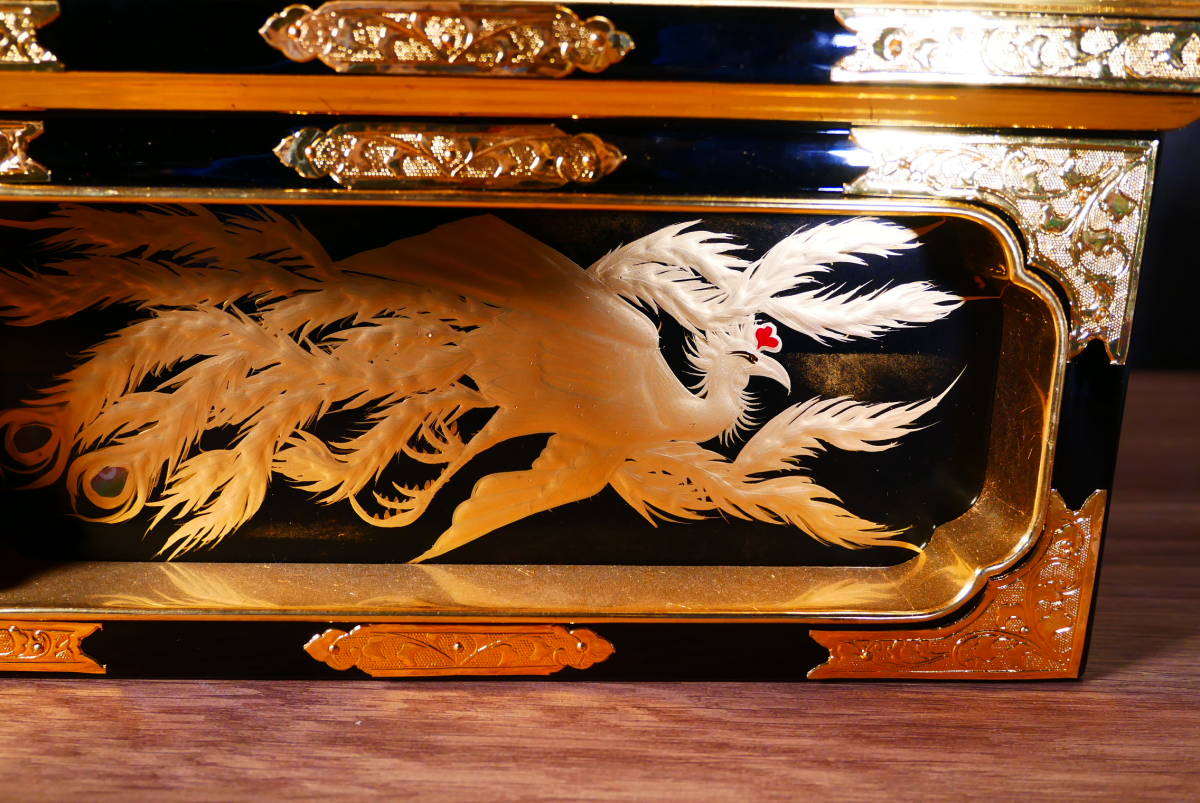 ディスプレイが まごころ堂 木製本金箔の箱 仏壇用 本金蒔絵 本金箔 本 