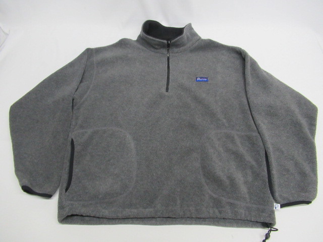 【送900円】　6386　最終　Penfield　ペンフィールド　USA製　フリースプルオーバー　ハーフジップ　グレー　L　POLARTEC　ドローコード_画像2