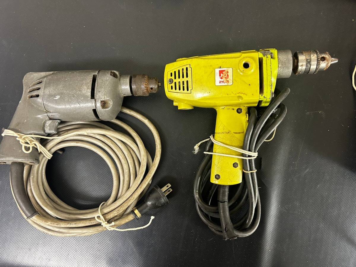 11-94 電動工具 電動ドリル まとめ 8点 RYOBI HITACHI 他 約23.9㎏ 完全動作未確認 画像分 現状品 返品交換不可_画像2