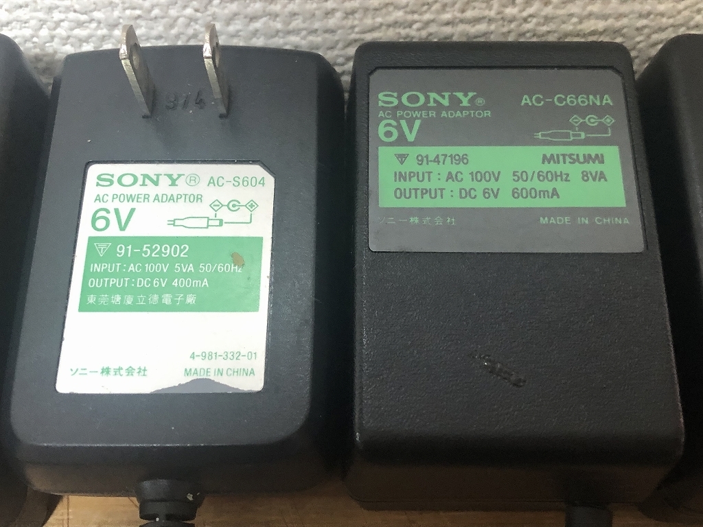 SONY ACアダプタ 9個 まとめて AC-D2M AC-E455 AC-E455D AC-T1 AC-PLM1 AC-S604 Ac-C66NA AC-NSA18-95_画像5