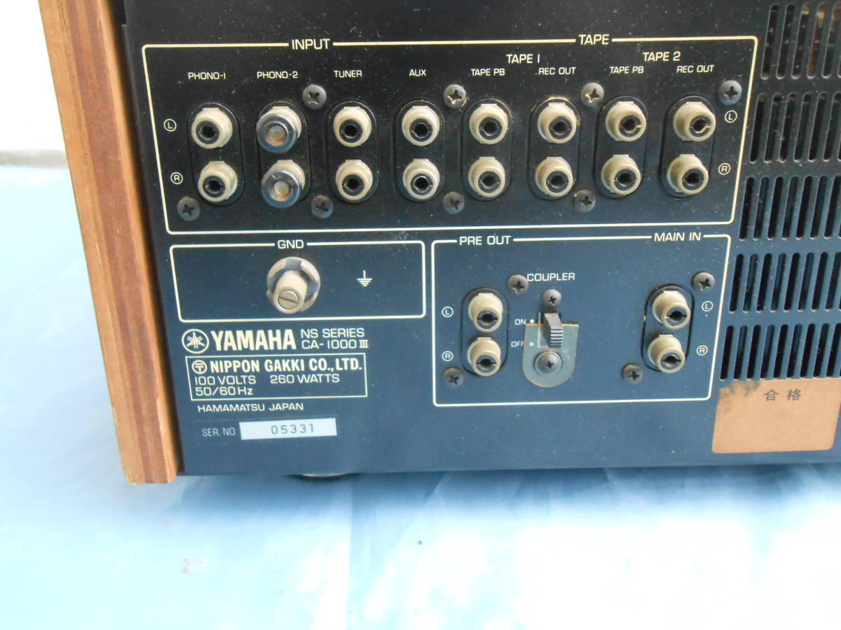  原文:YAMAHA CA-1000Ⅲ　ヤマハアンプ　ジャンク