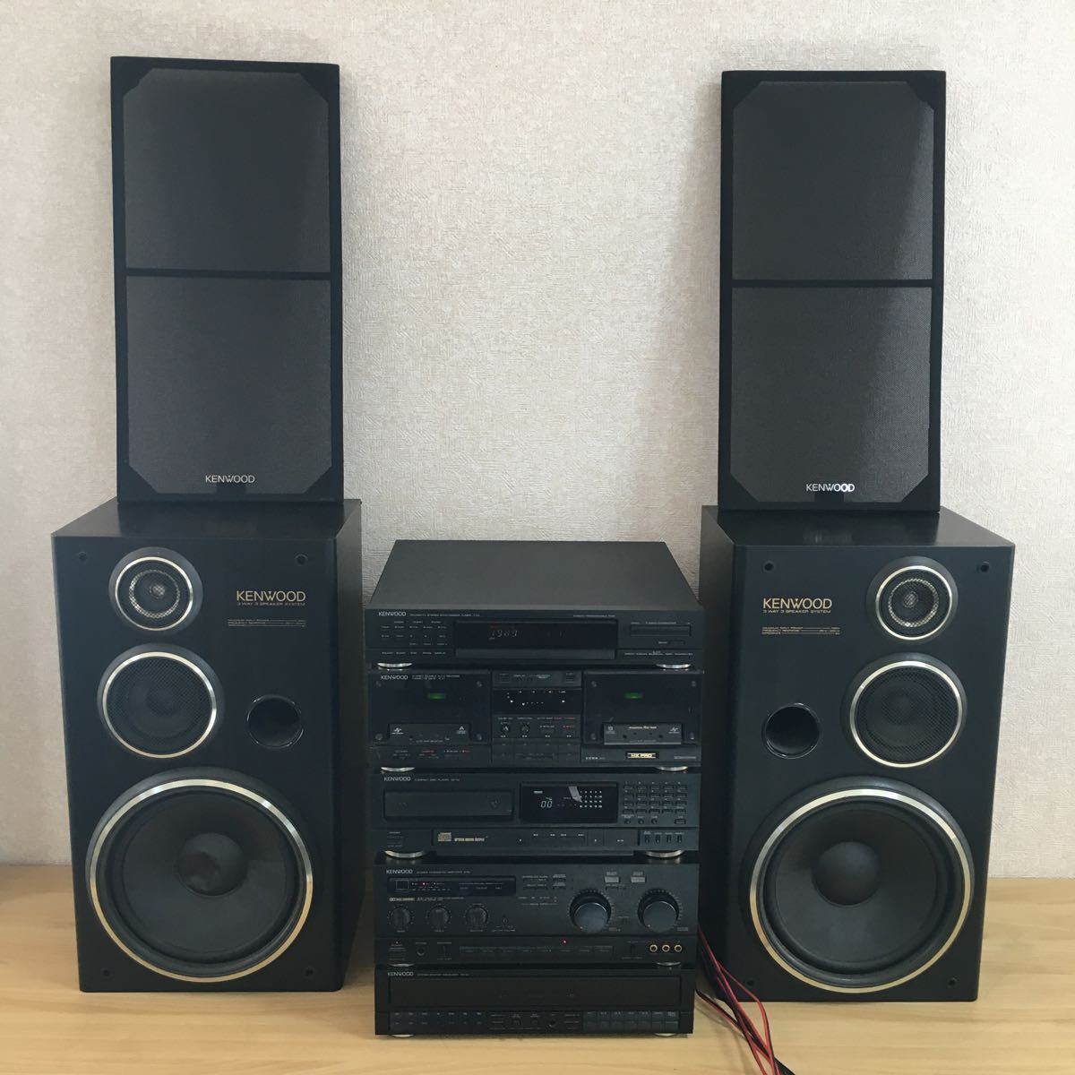 KENWOOD ケンウッド A-5J X-7J DP-7J GE-5J T-7J S-5J システムコンポ スピーカー オーディオ機器 動作未確認 ジャンク品 11 カ 5945_画像1