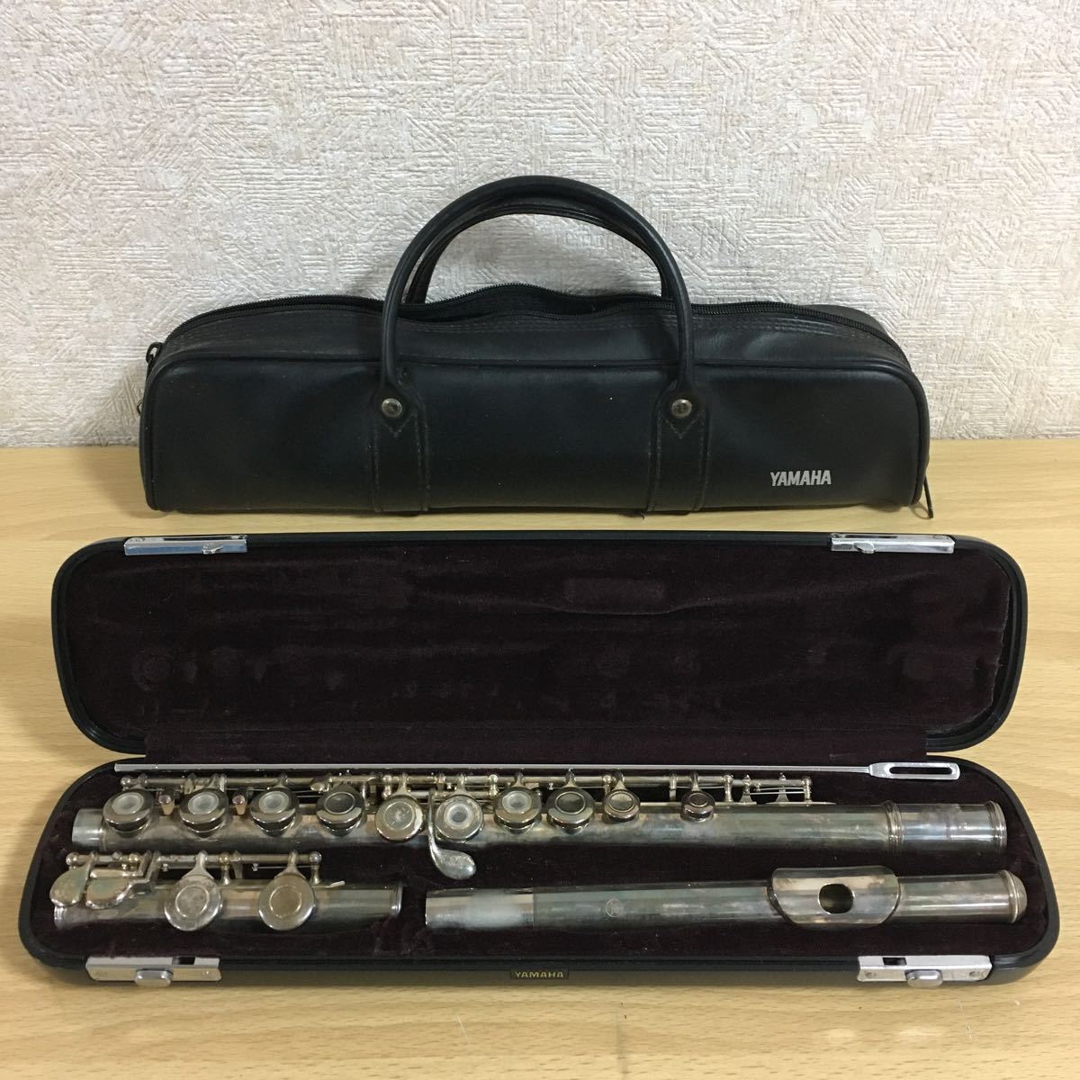 YAMAHA ヤマハ ESTABLISHED IN 1887 JAPAN 261SⅡ 261S2 YFL-261SII フルート 楽器 器材 管楽器 ハードケース ソフトケース付き 11 カ 6012_画像1