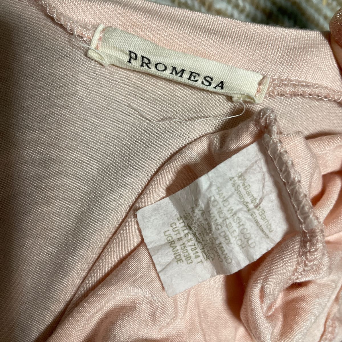 PROMESA Made in USA レディース ピンク 半袖 Aライン チュニックワンピース Tシャツ ワンピース 