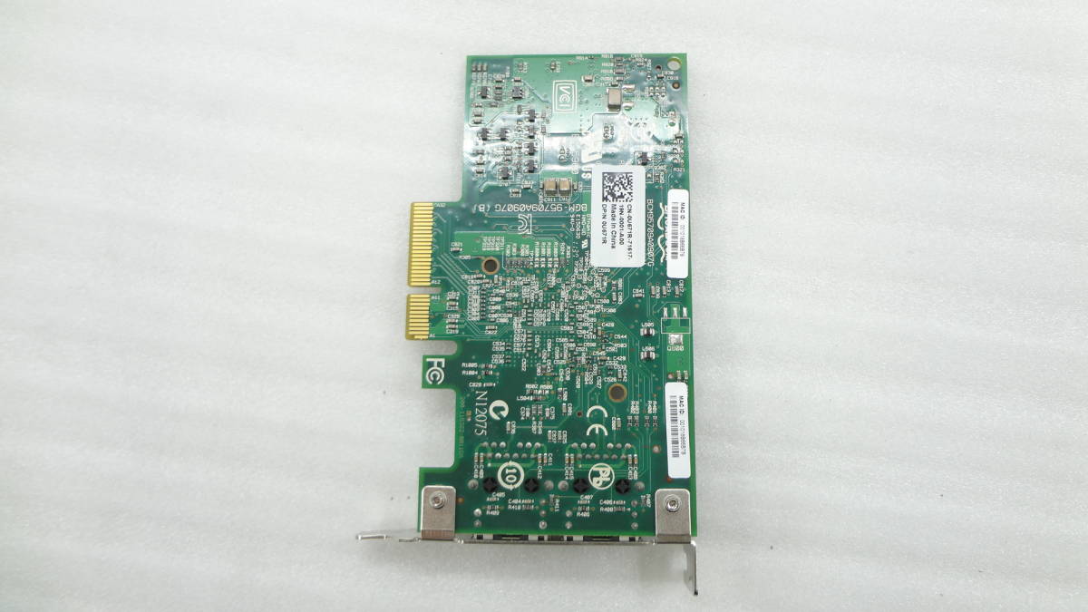 BCM-95709A0907G Dell デュアルポート 5709Gb PCI Expressインターフェイスカード　D43042 E215960 未使用品（SASC27）_画像2