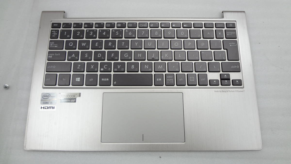 ASUS Zenbook UX21A など用 パームレストキーボード NSK-URG0J 中古動作品（ｗ105）_画像1