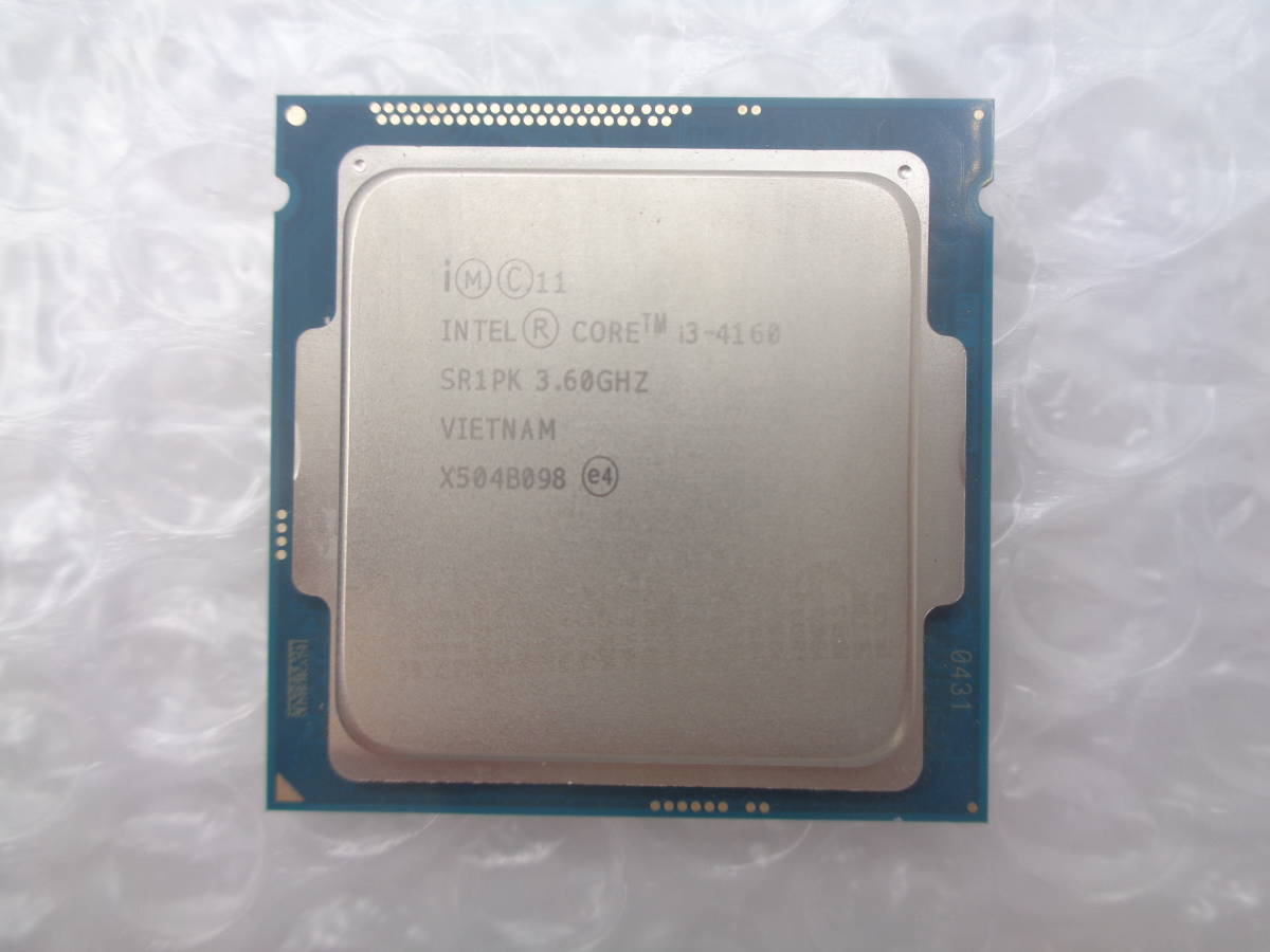 複数入荷 Intel Core i3-4160 3.60GHz SR1PK 中古動作品(C87)_画像1