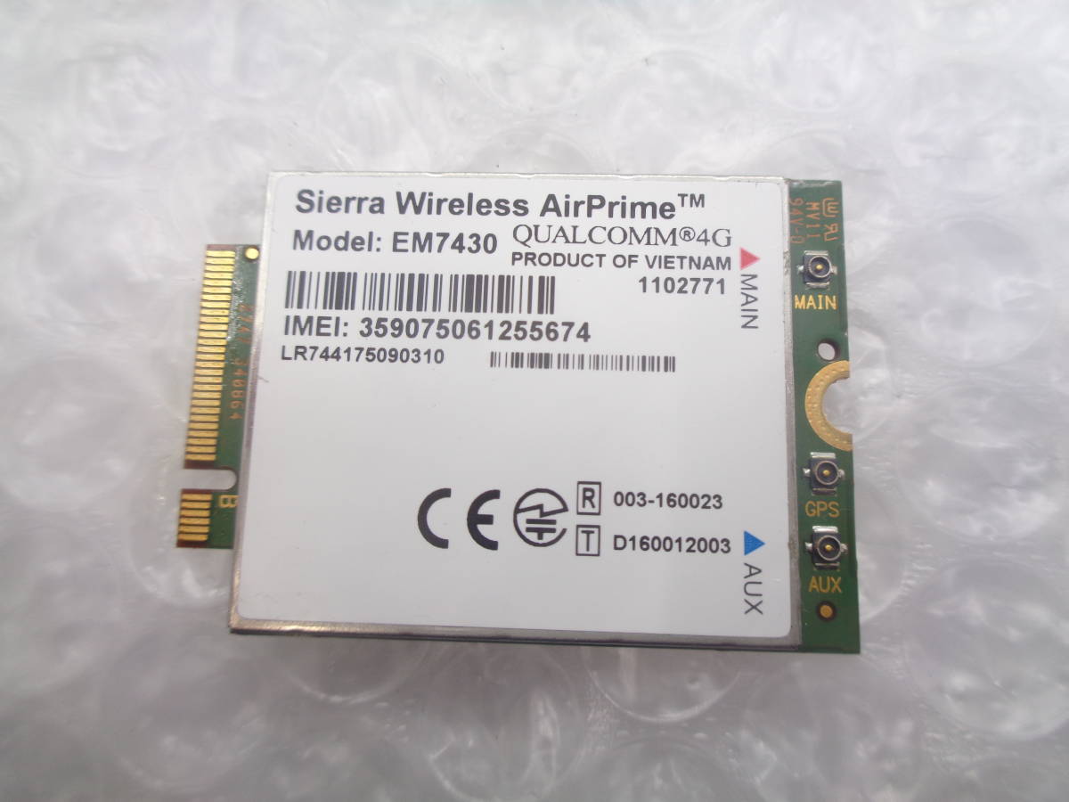 1円～ Panasonic CF-SZ6 など用 Sierra Wireless AirPrime EM7430 ワイヤレスWANモジュール 中古動作品(N193)_画像3