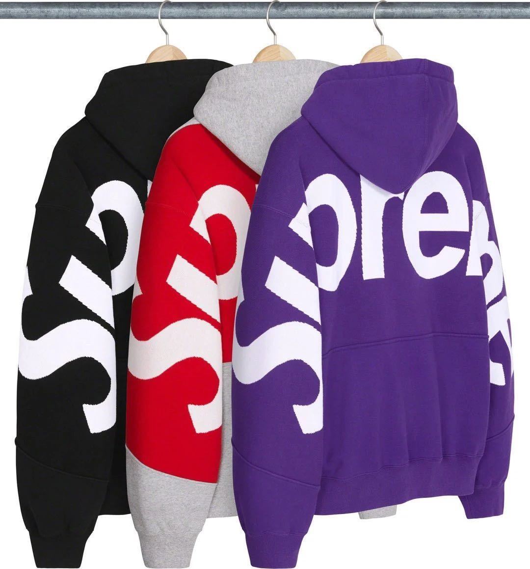 国内正規品 新品未使用 supreme 23AW Big Logo Jacquard Hooded