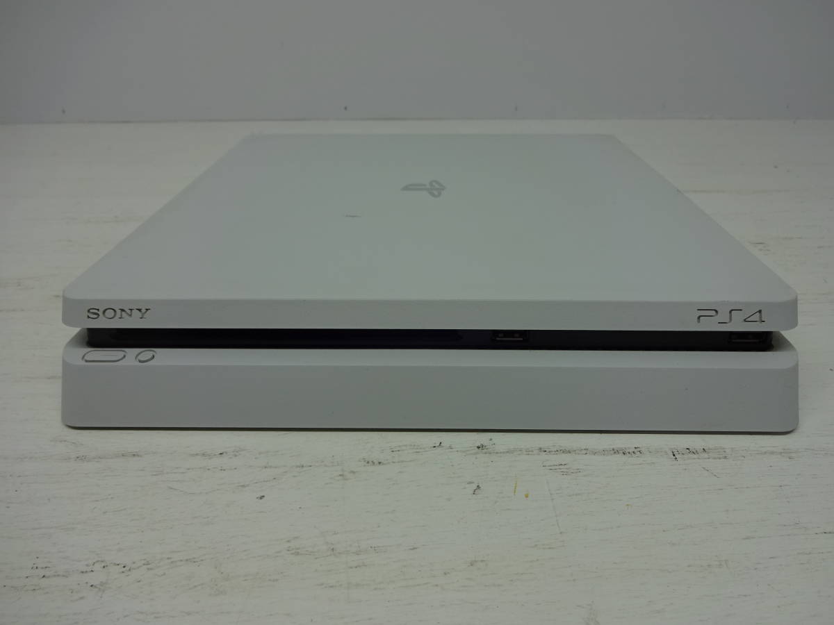 073-F75) 中古品 SONY PS4 プレイステーション4 CUH-2100B 1TB ホワイト 動作OK 欠品あり_画像3