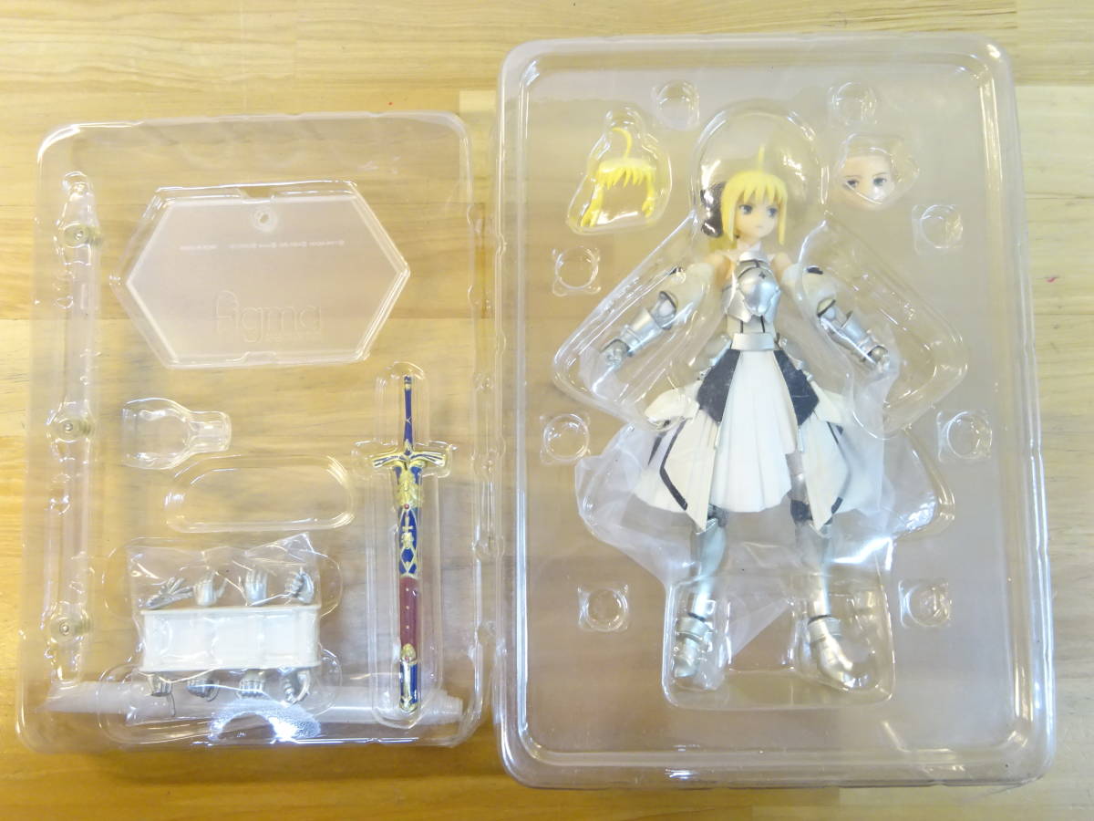 078-M03)中古品 fate ソフト 特典 フィギュア 3点セット フェイト プレステ2 PS2 マックスファクトリー figma　セイバー リリー エクストラ_画像4