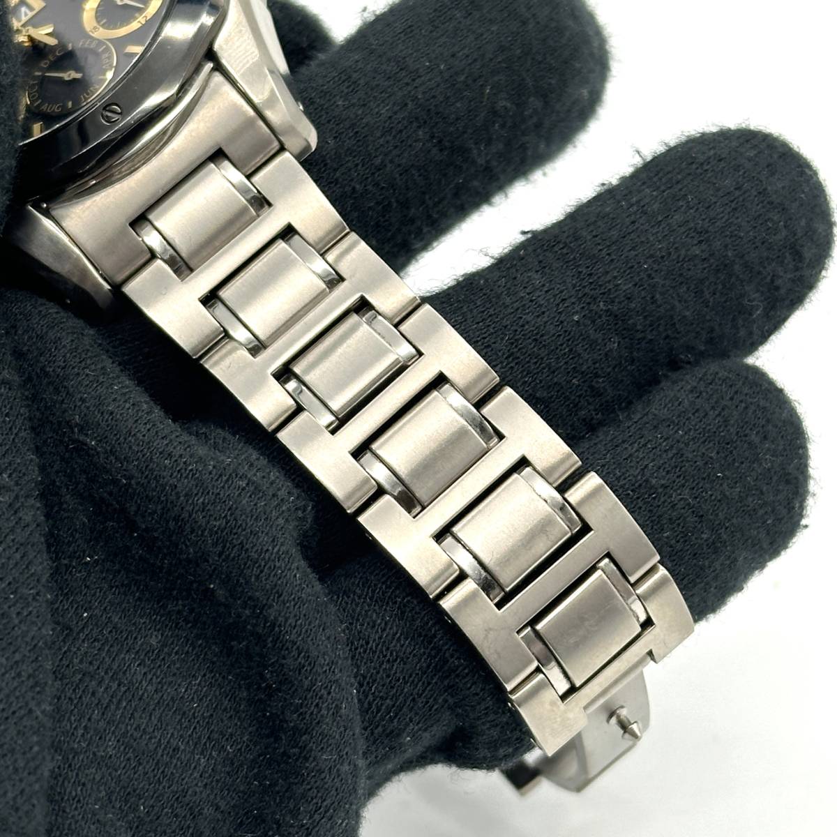 SEIKO セイコー BRIGHTZ ブライツ SAGV015 7D46-0AE0 腕時計 キネティック KINETIC PERPETUAL デイト ブラック ゴールド チタニウム _画像7