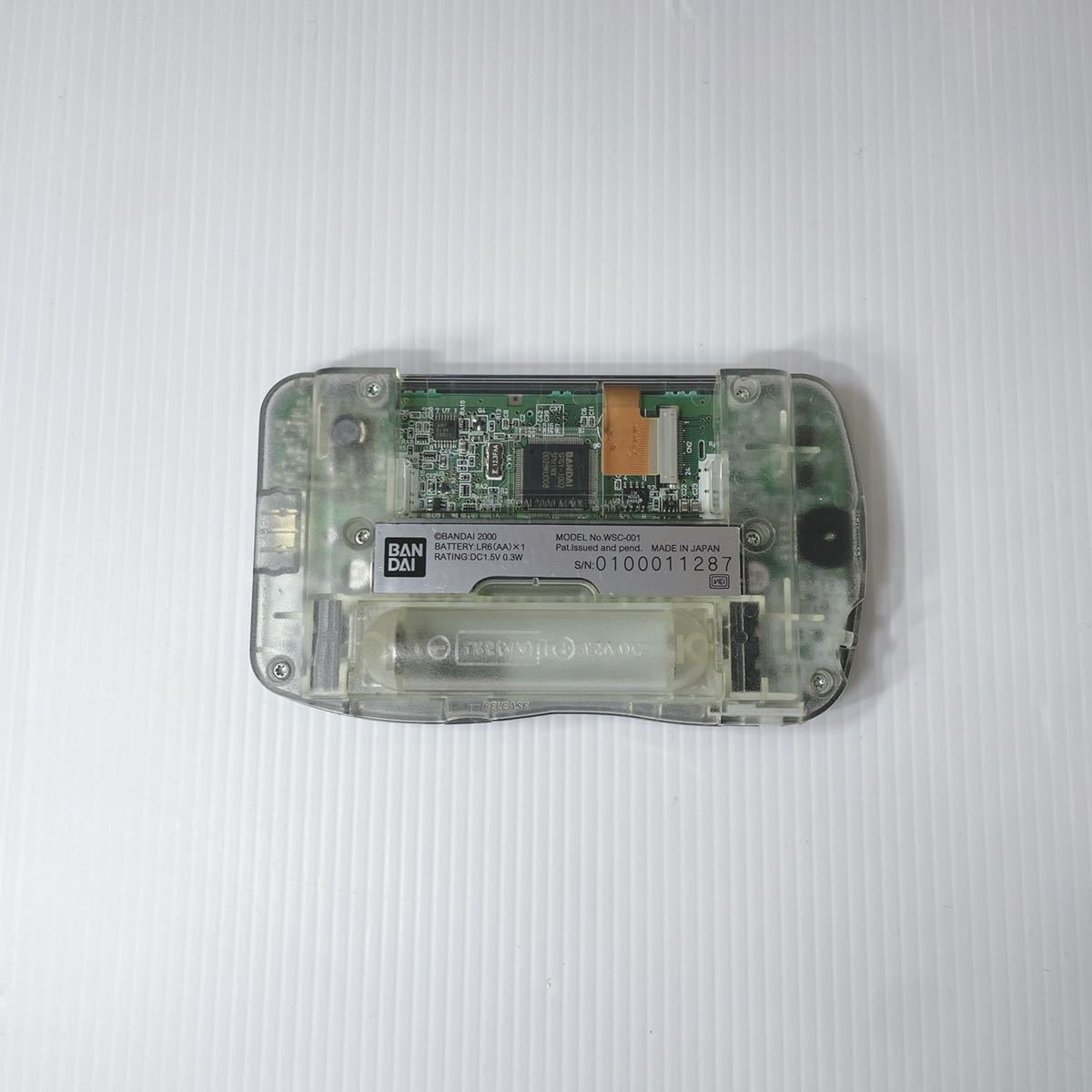 動作確認済み WonderSwan Color ワンダースワンカラー 本体 クリスタルブラック バンダイ BANDAI COLOR WONDER ブラック w1_画像6