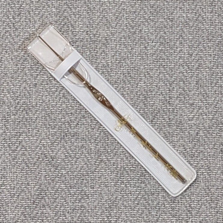 【189】10号　クロバー　ゴールドレース針　手芸用品　CLOVER　あみ針　編針　色（シルバー）銀色
