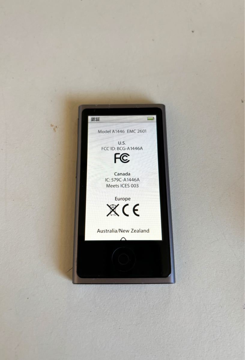 Apple iPod nano 第7世代　A1446 通電確認済み_画像2