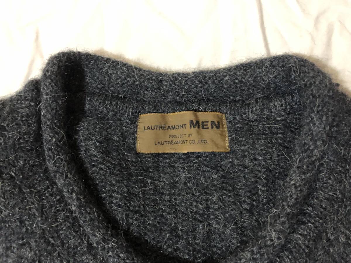 LAUTREAMONT MEN ロートレ アモン アルパカ セーター ニット フリーサイズ 日本製 90's_画像6