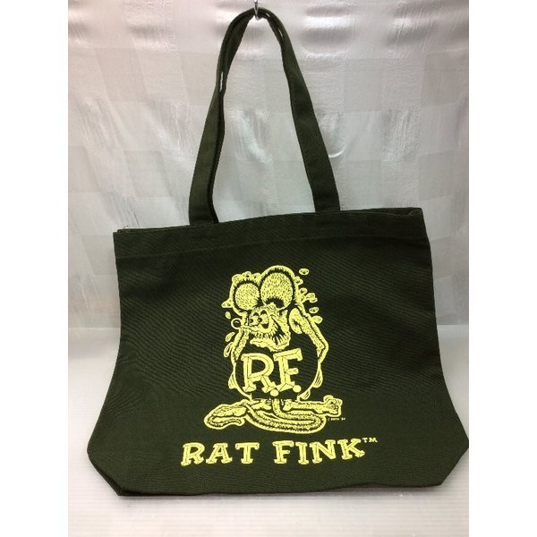 ラットフィンク Rat Fink NEWカラートートバッグ (RAF416：OL)車 カー バイク アメリカン雑貨 アメ雑 ガレージ雑貨_画像1