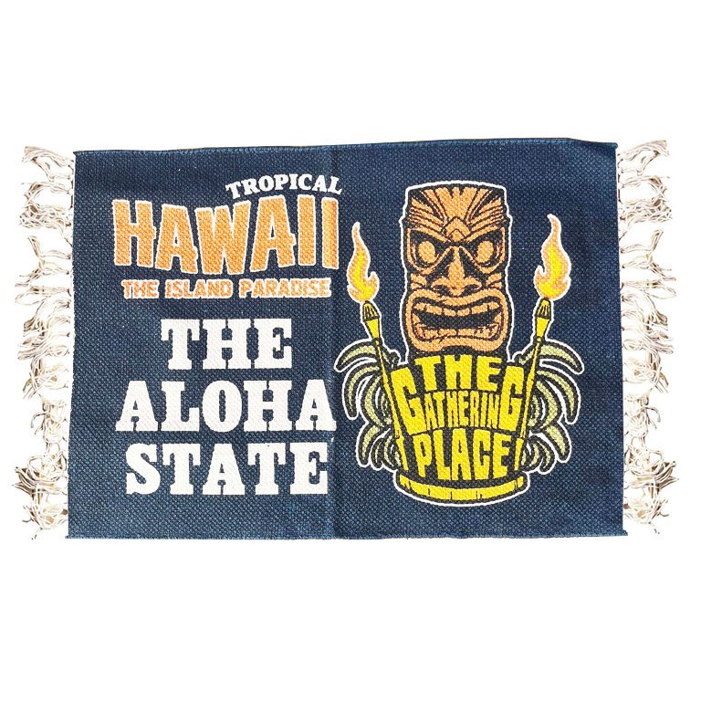 TIKI cotton floor mat Ame . american miscellaneous goods America miscellaneous goods 