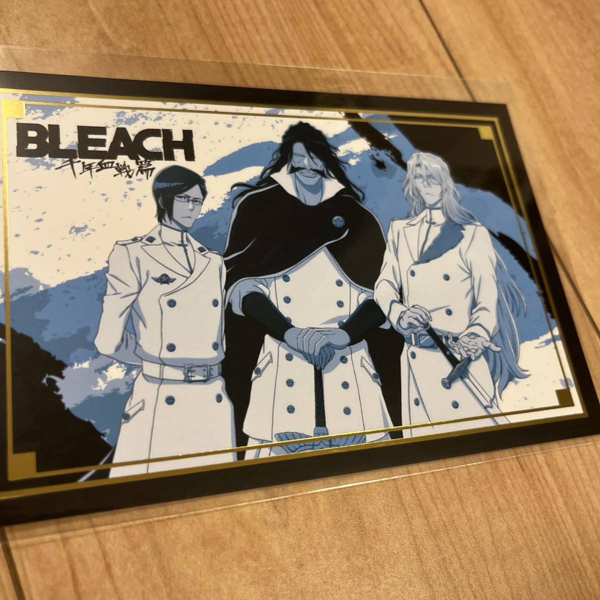 未開封 BLEACH ブリーチ 千年血戦篇 コラボ カラ鉄 カフェ ツリービレッジ カラオケの鉄人 限定 特典 ポストカード 箔押し_画像1