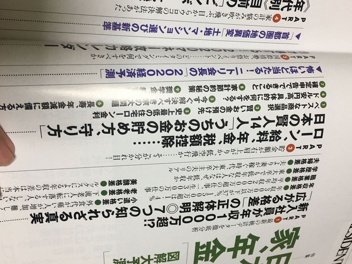 プレジデント 日本人の給料、貯金、家、年金　図解大予測