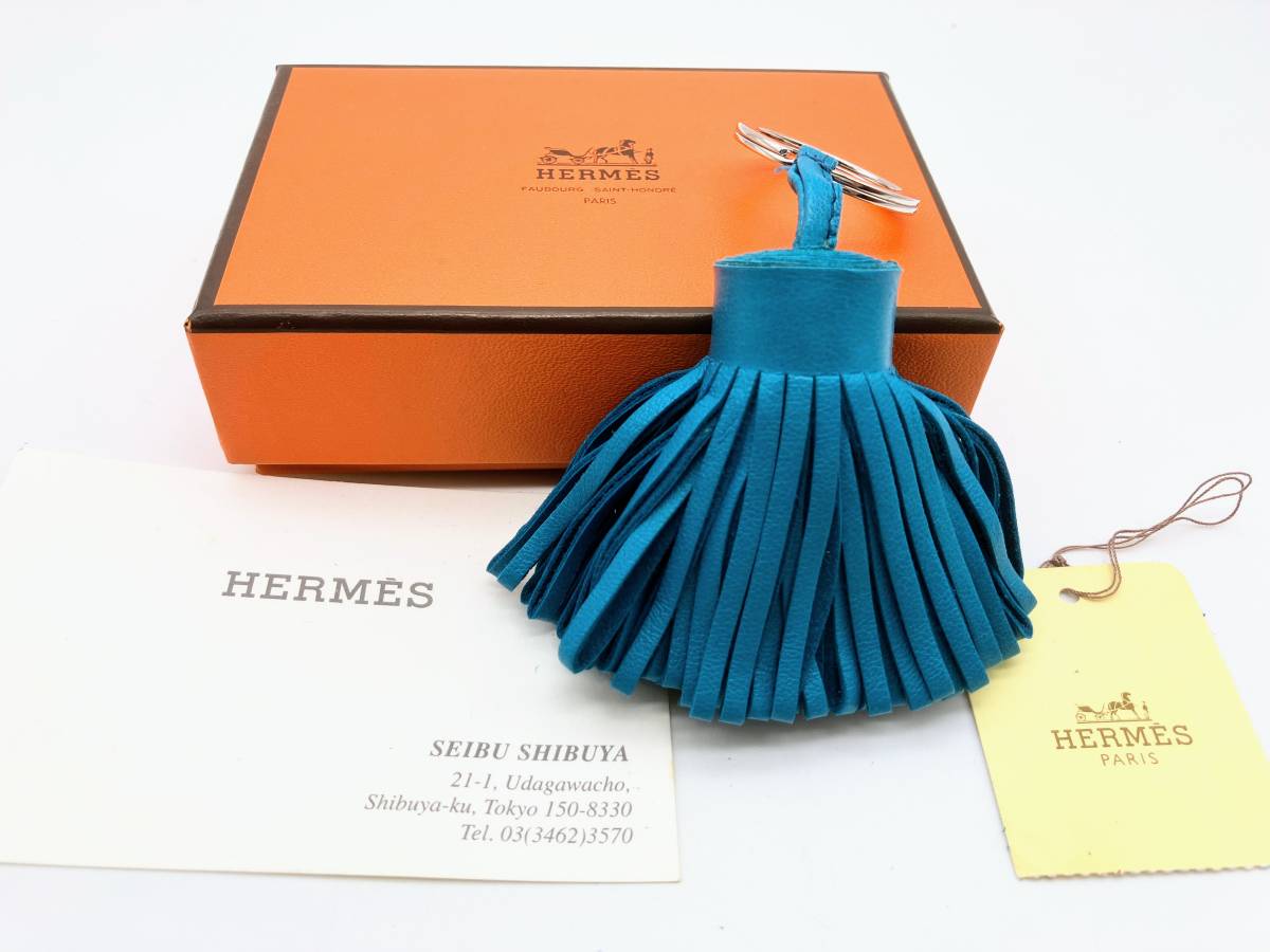 ★ミや［BbY737］1円スタート！HERMES エルメス　カルメン アルト キーホルダー キーリング バッグチャーム　中古品　コンパクトサイズ_画像1