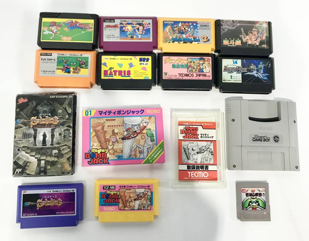 蘇さ(OY1236)　NINTENDO　ファミコン　ゲームボーイ　ソフト　おまとめ　マリオ 他　中古品　60サイズ_画像1