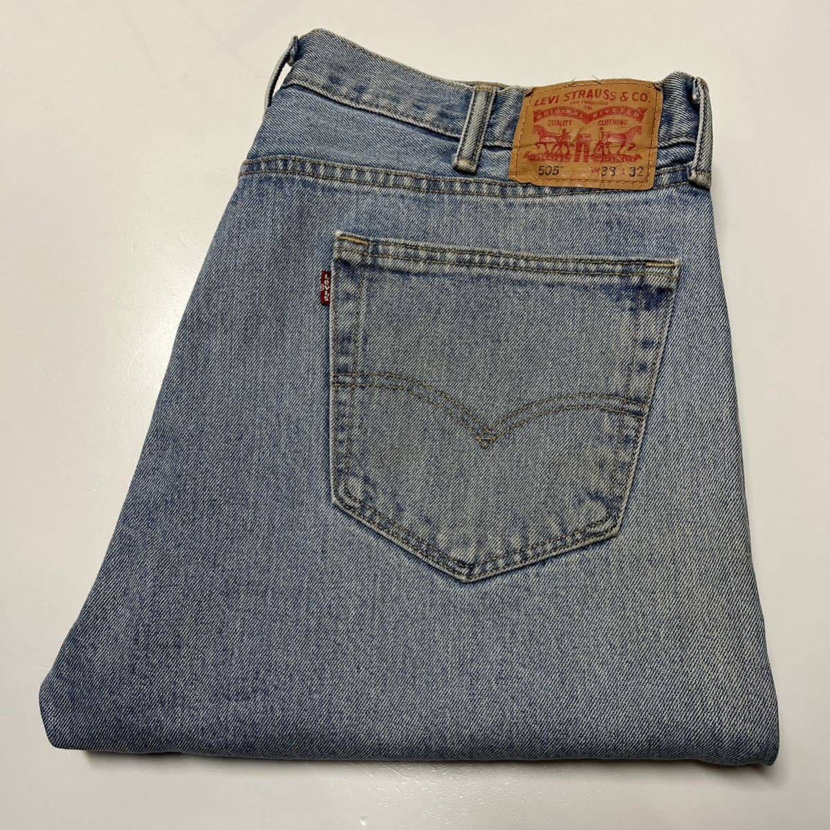 Levi’s リーバイス 505レギュラーフィットストレートジーンズ デニムパンツ 00505-4834 W38 L32_画像1