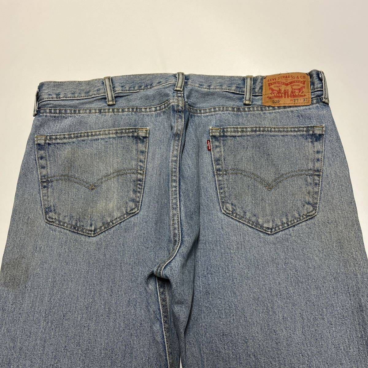 Levi’s リーバイス 505レギュラーフィットストレートジーンズ デニムパンツ 00505-4834 W38 L32_画像5