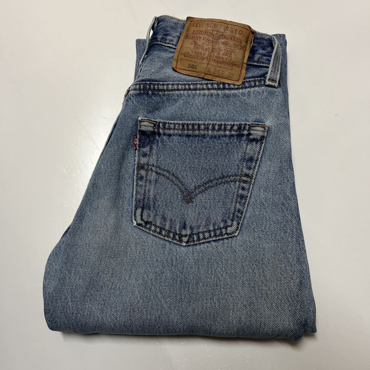 90s USA製 Levi’s リーバイス 501 デニムパンツ ジーンズ 6501-0193 FOR WOMEN W25 L32_画像1