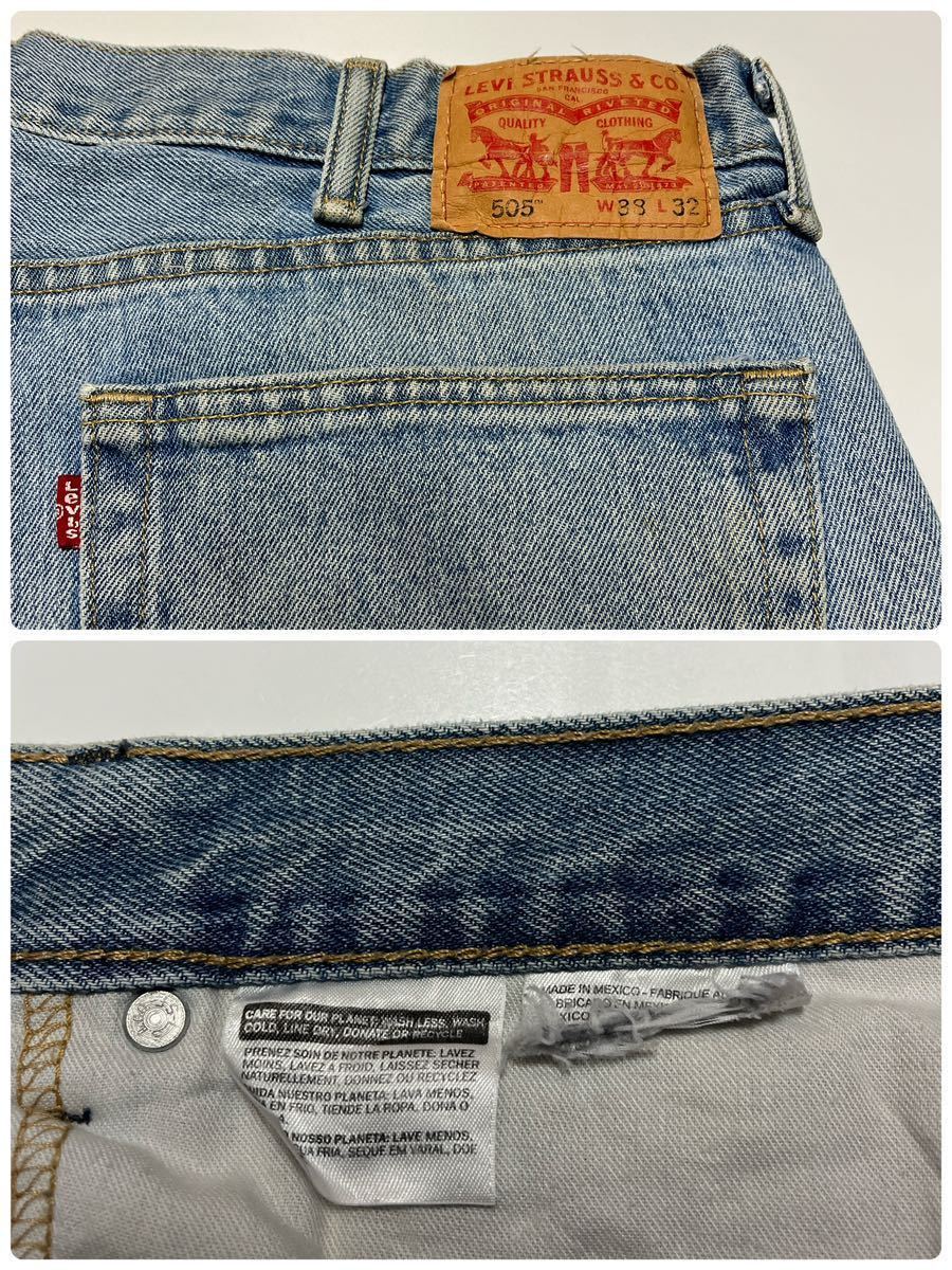 Levi’s リーバイス 505レギュラーフィットストレートジーンズ デニムパンツ 00505-4834 W38 L32_画像10